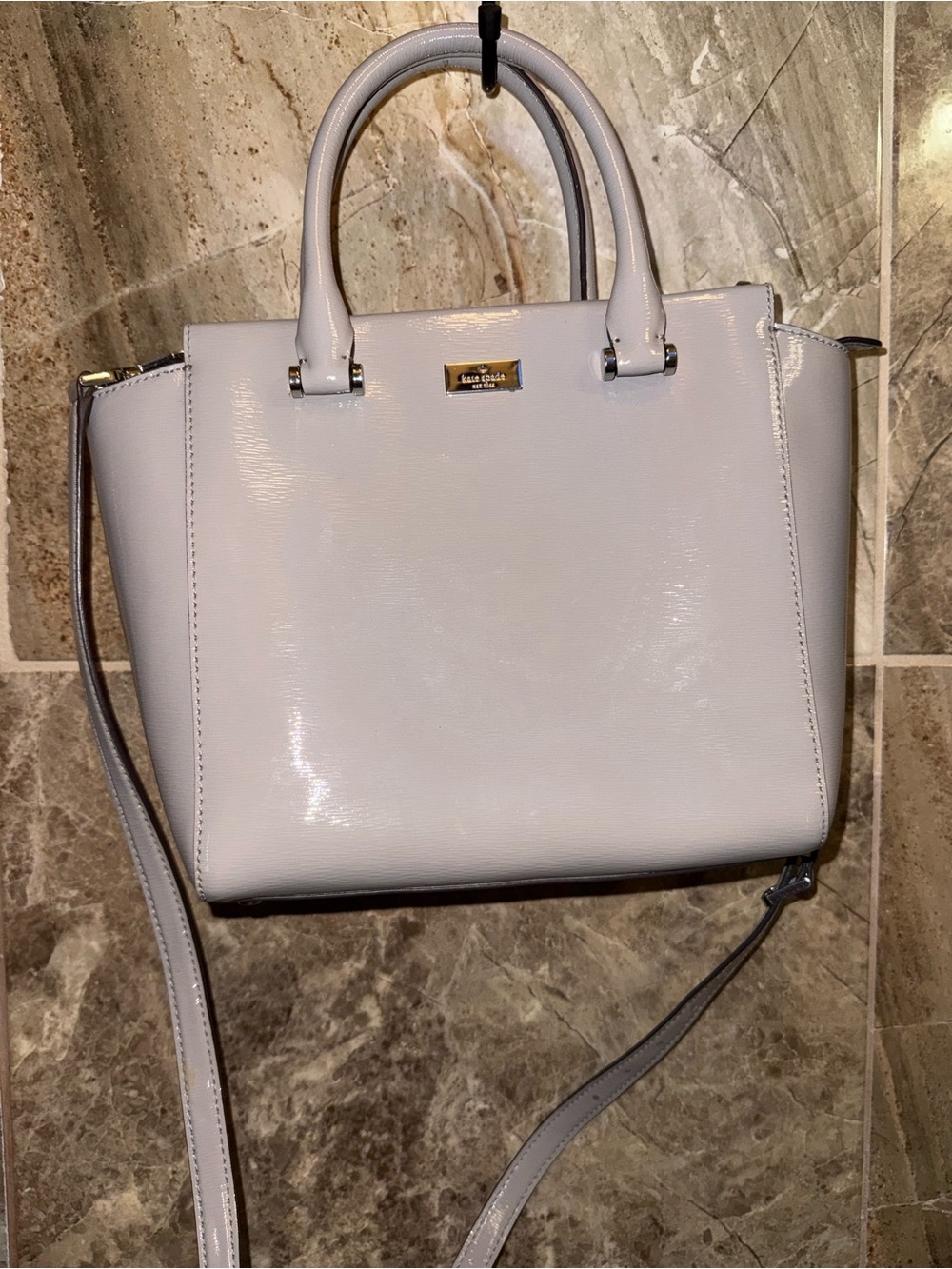 Kate Spade Bixby Place Lise satchel in Light Gray
